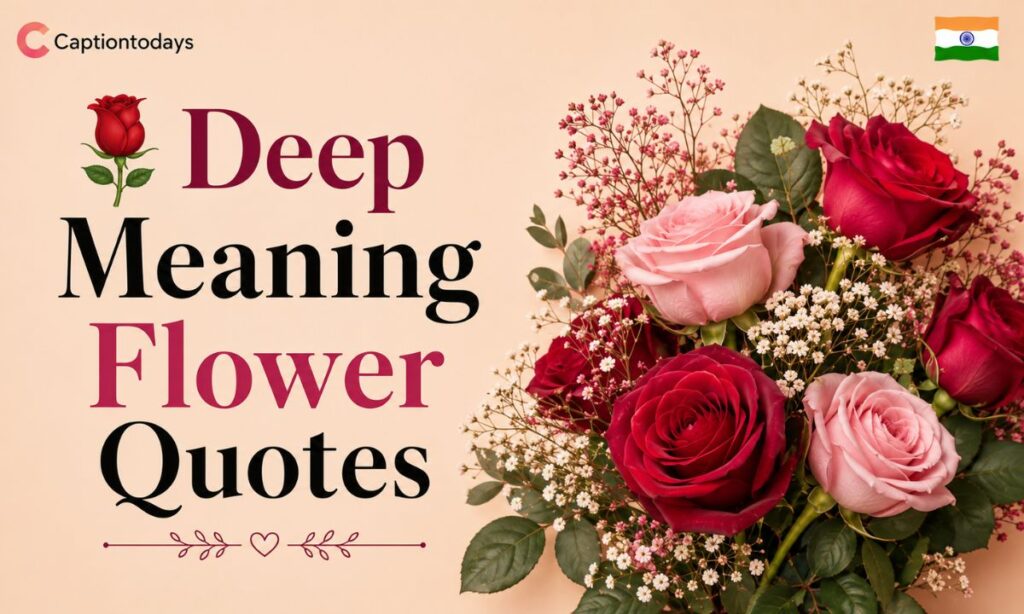 Deep Meaning Flower Quotes