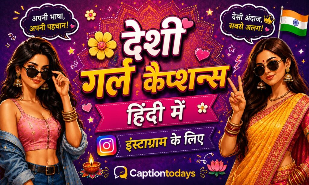 Desi Girl Captions In Hindi For Instagram