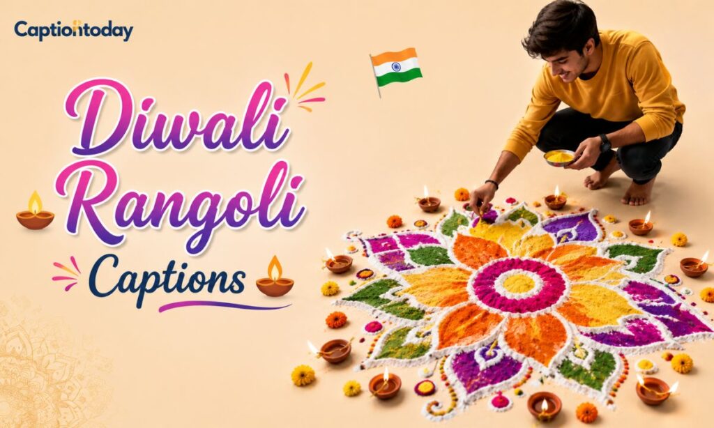 Diwali Rangoli Captions 🪔