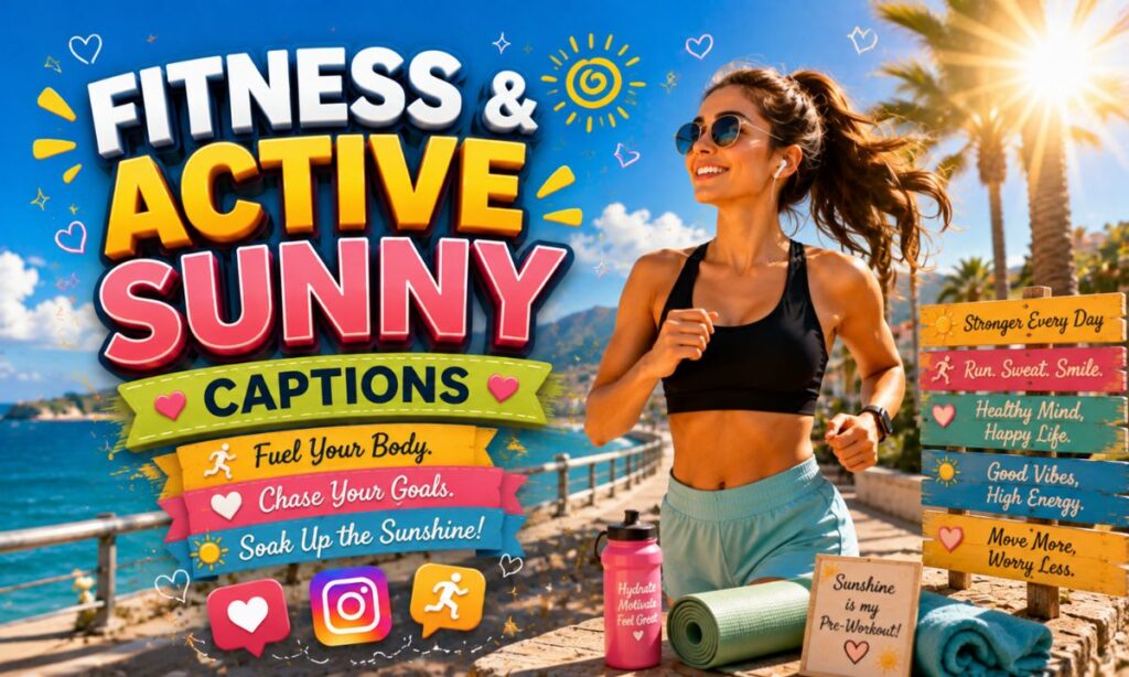 Fitness & Active Sunny Captions 🏃_♀️