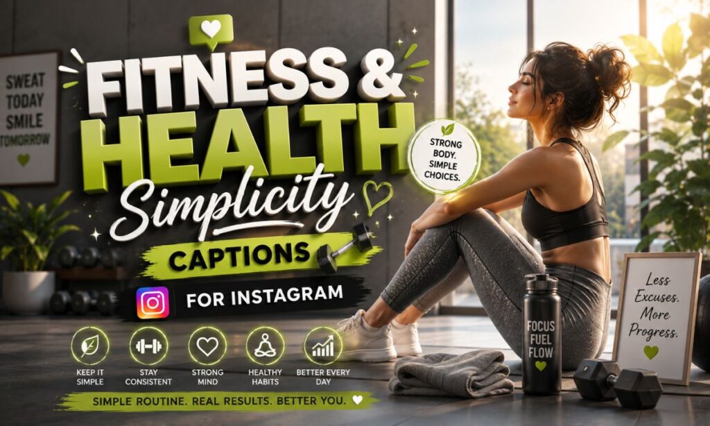 Fitness & Health Simplicity Captions 🏋️
