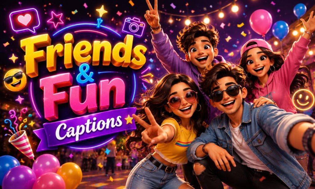 Friends & Fun Captions 🎉