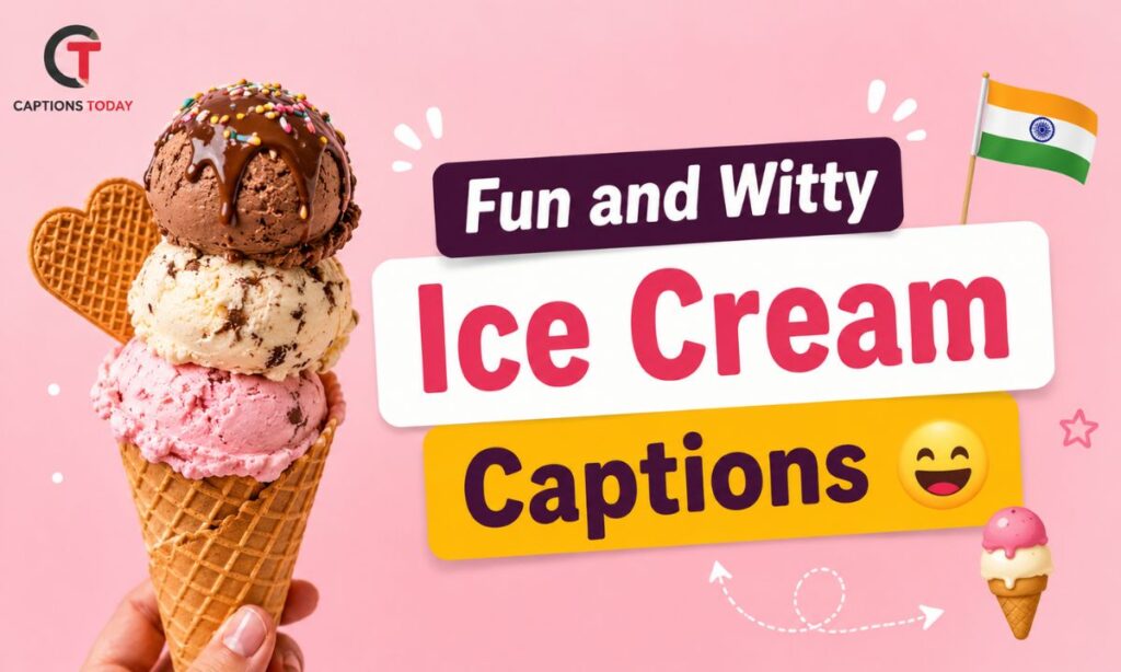Fun and Witty Ice Cream Captions 😄