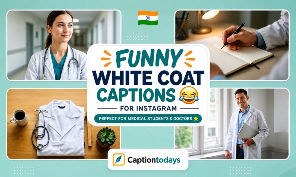 Funny White Coat Captions 😂