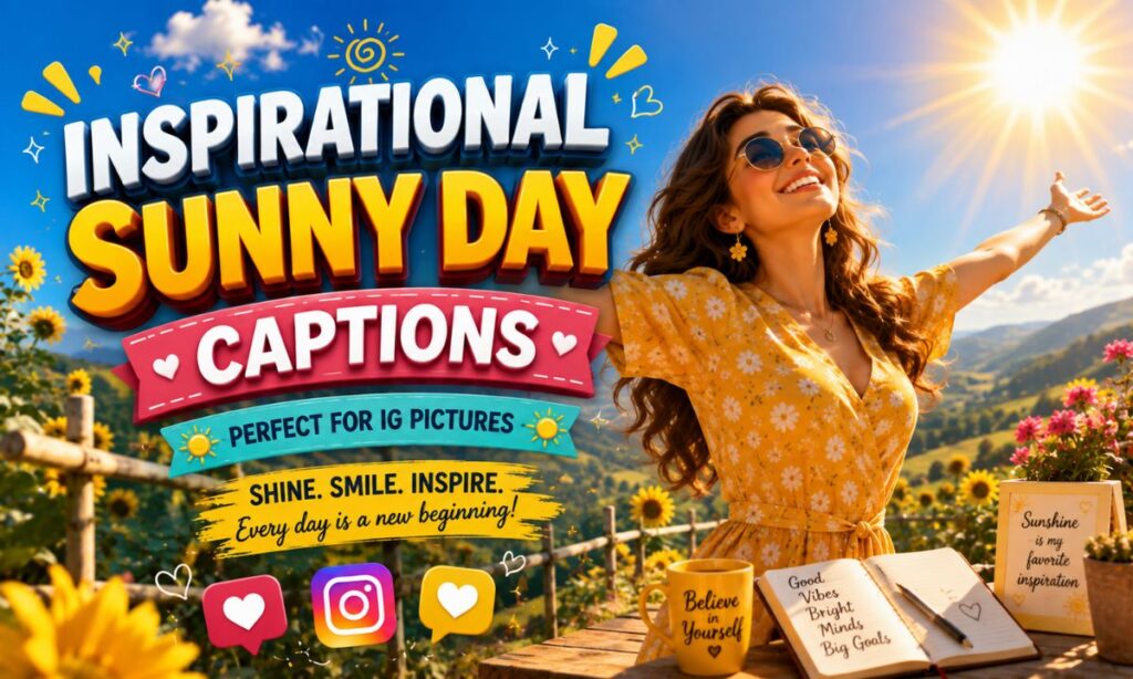 Inspirational Sunny Day Captions ☀️