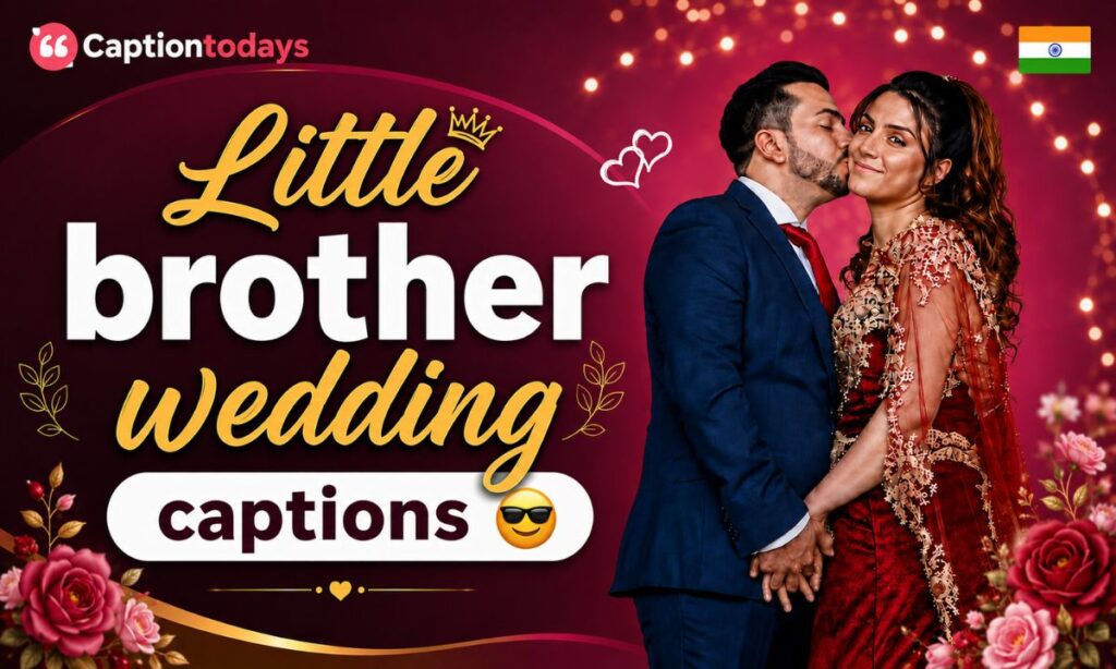 _Little brother wedding captions