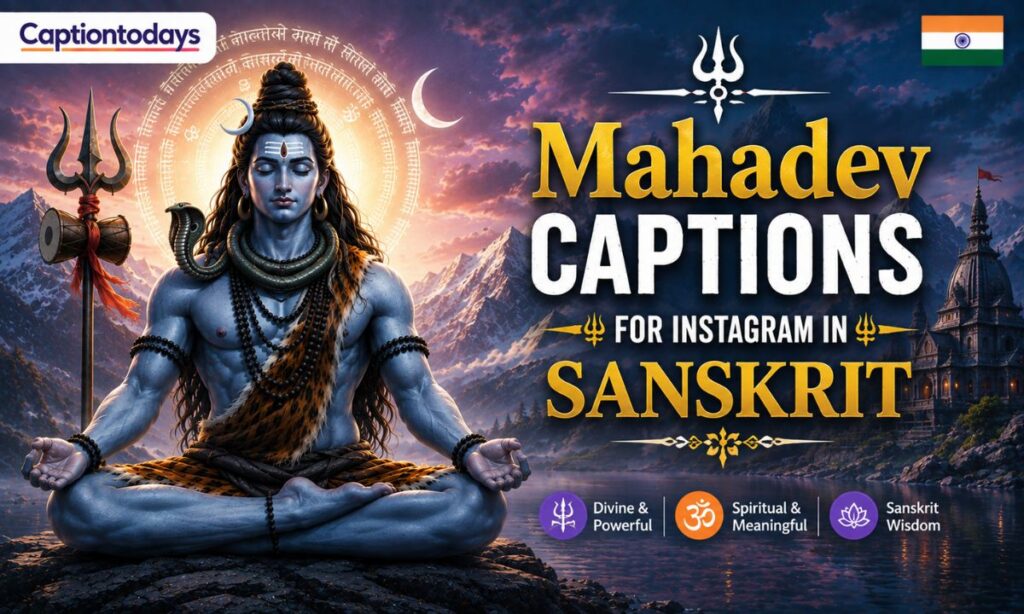 Mahadev Captions For Instagram in Sanskrit