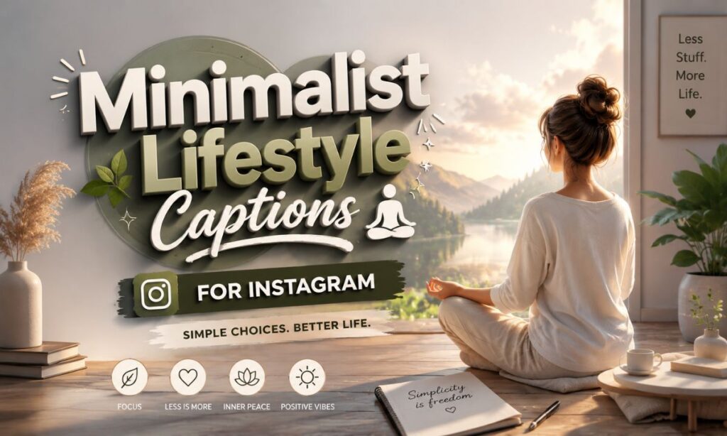 Minimalist Lifestyle Captions 🧘
