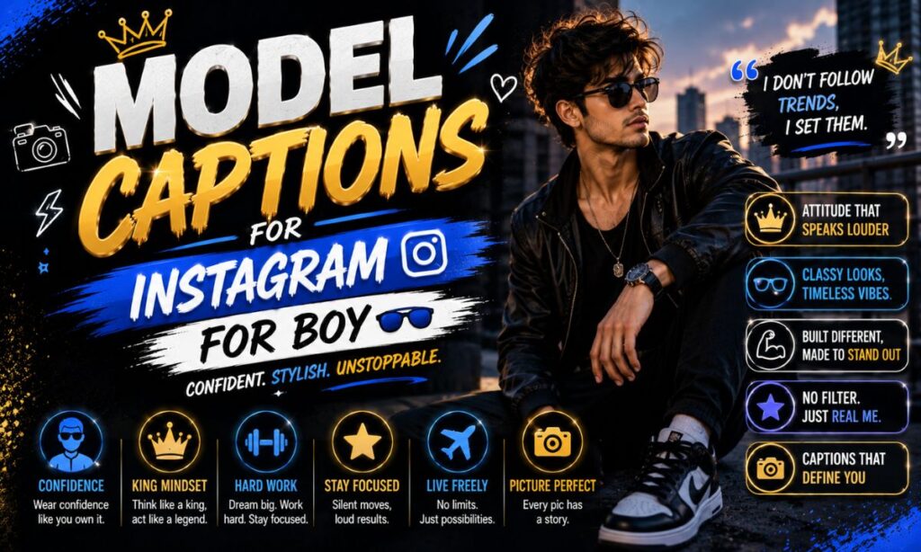 Model Captions for Instagram for Boy 🕶️ (1)
