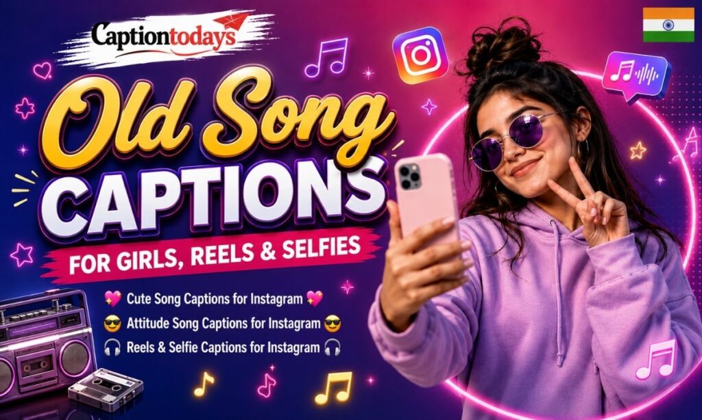 Old Song Captions for Instagram 🌟