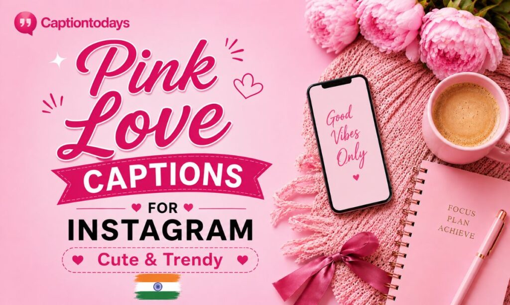 Pink Love Captions