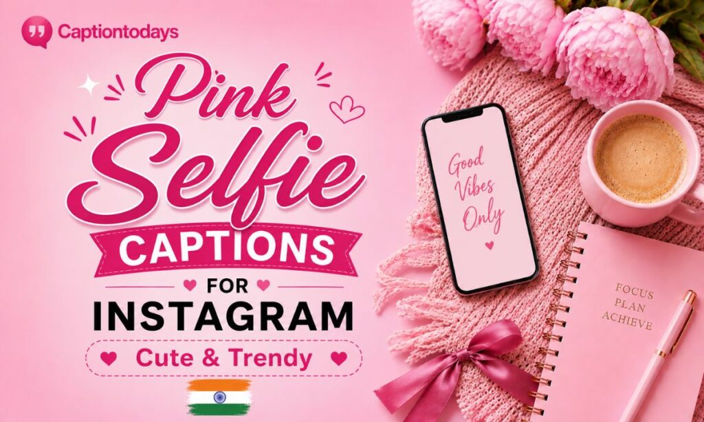 Pink Selfie Captions