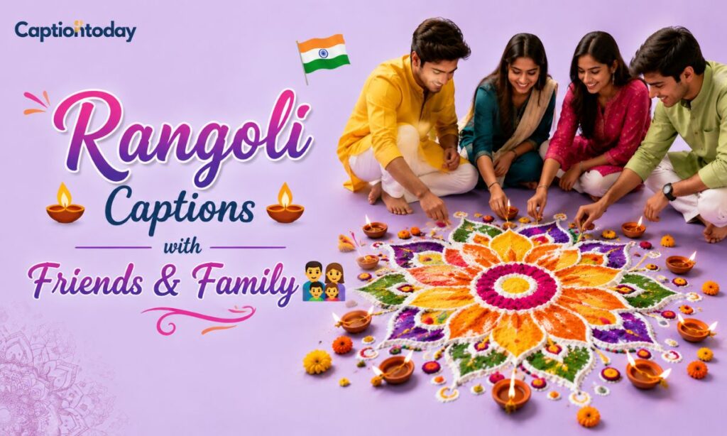 Rangoli Captions with Friends & Family 👨_👩_👧_👦
