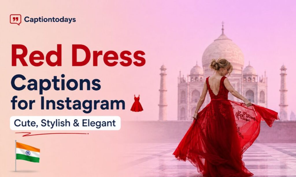 Red Dress Captions for Instagram 👗