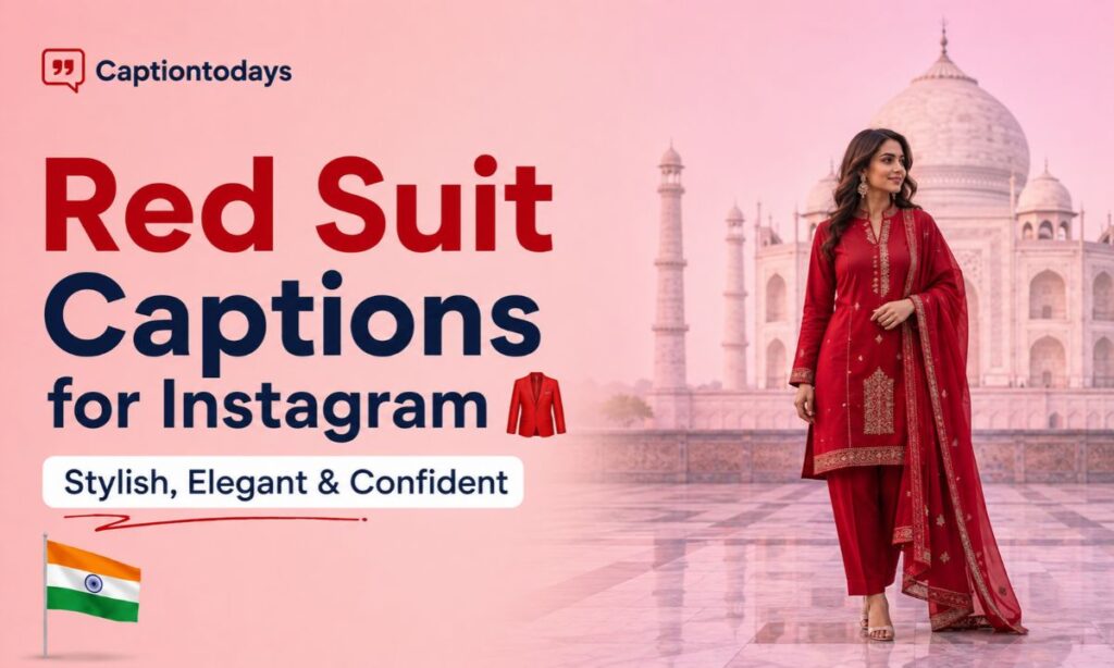 Red Suit Captions for Instagram 🧥