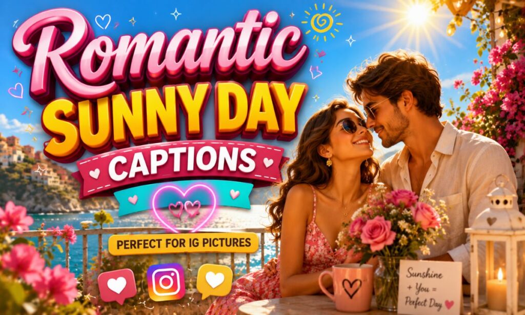 Romantic Sunny Day Captions 💕