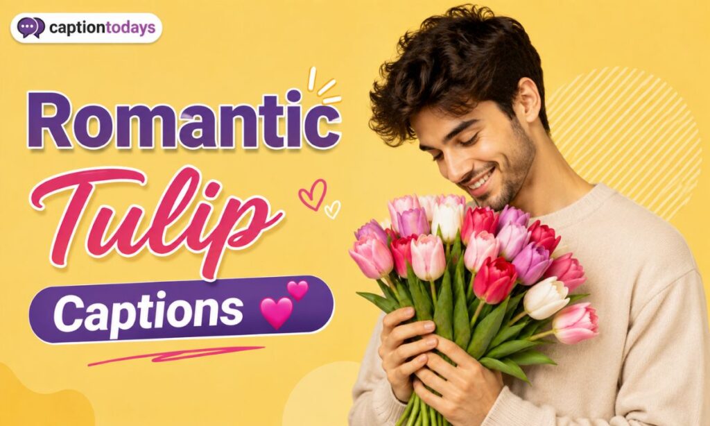 Romantic Tulip Captions 💕