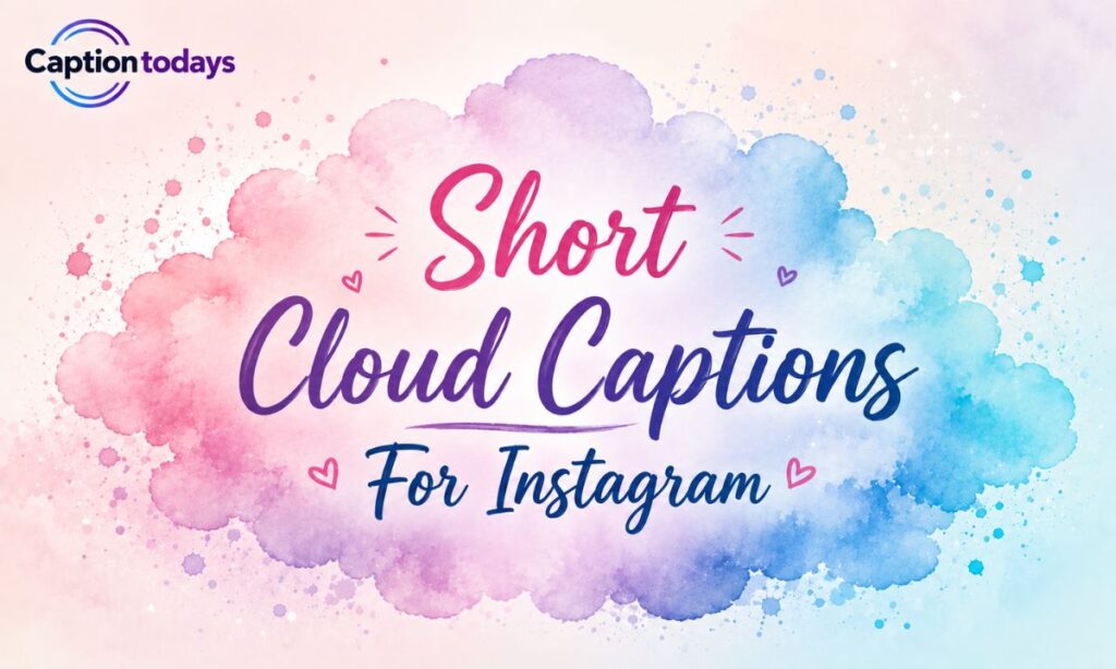 Short Cloud Captions For Instagram