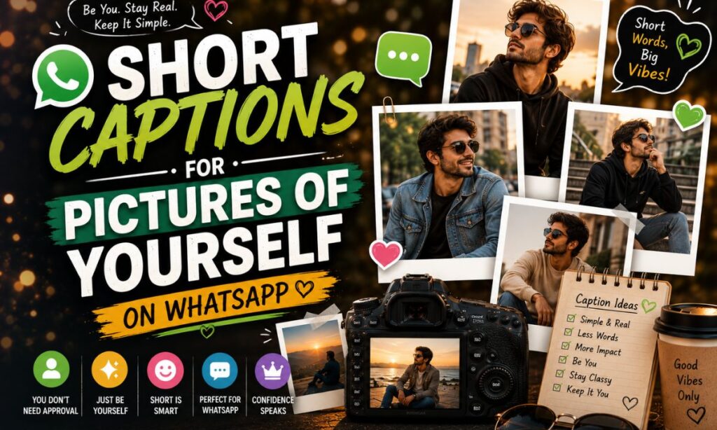 Short captions for pictures of yourself on WhatsApp