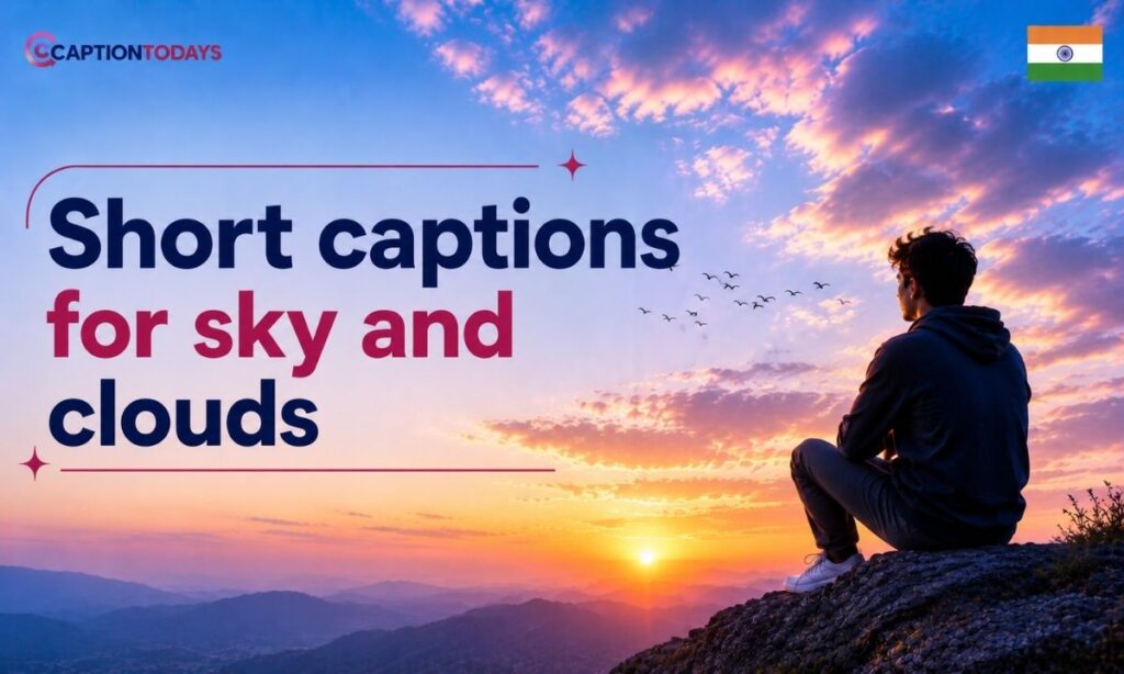 Short captions for sky and clouds