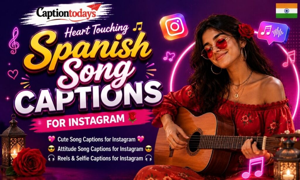 Spanish Song Captions for Instagram 🌹