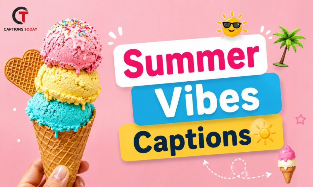 Summer Vibes Captions ☀️