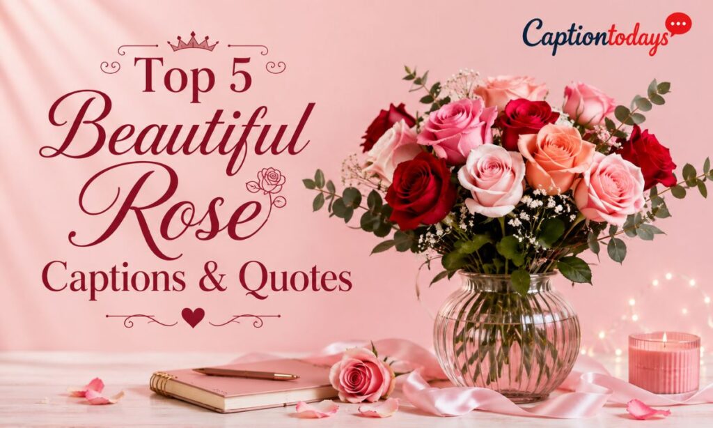 Top 5 Beautiful Rose Captions & Quotes