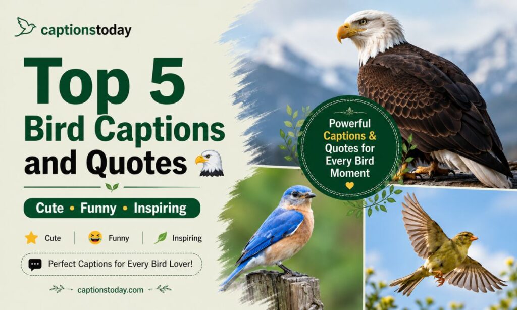 Top 5 Bird Captions and Quotes 🦅