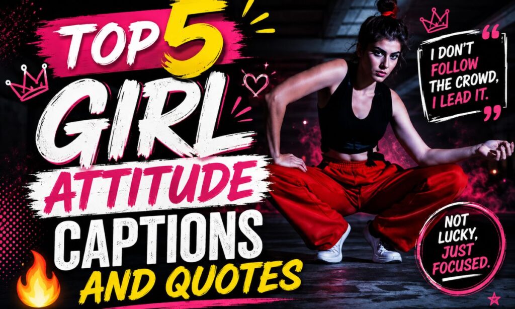 Top 5 Girl Attitude Captions and Quotes 🔥