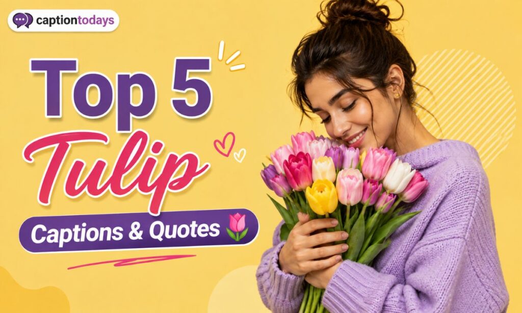 Top 5 Tulip Captions & Quotes 🌷