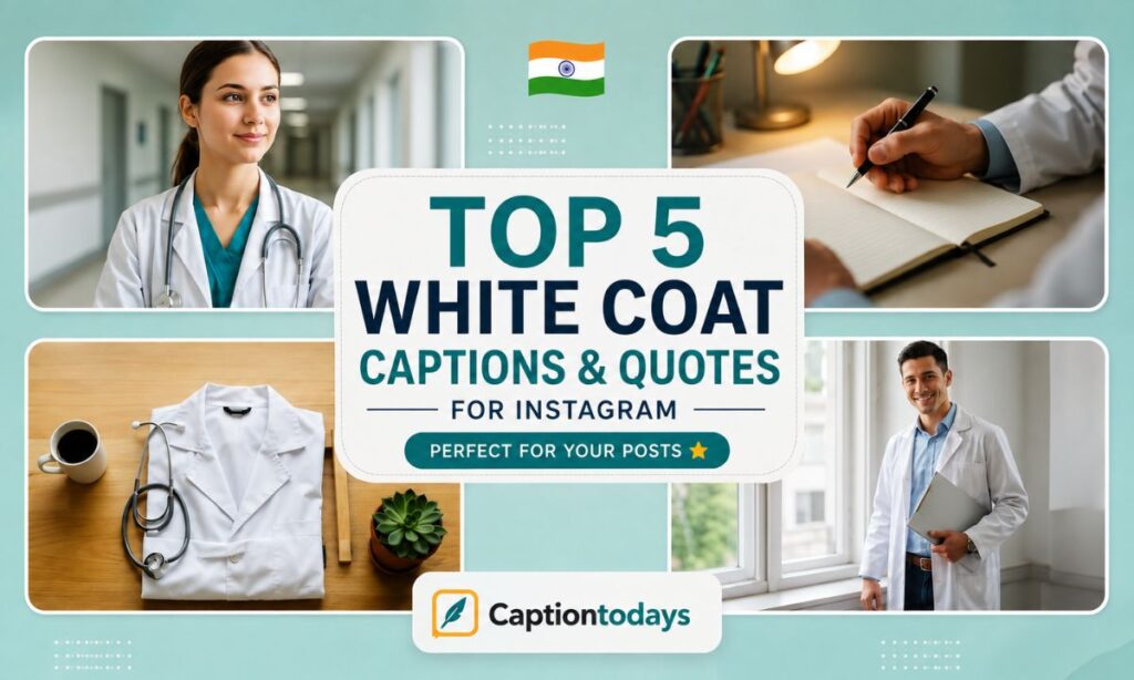 Top 5 White Coat Captions & Quotes 🌟
