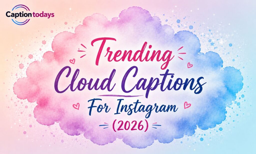 Trending Cloud Captions For Instagram (2026)