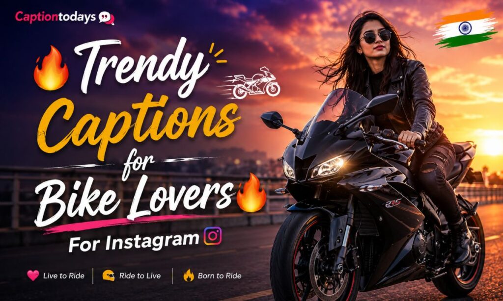 Trendy Captions for Bike Lovers 🔥