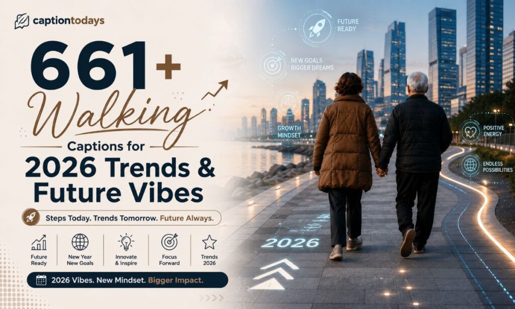 Walking Captions for 2026 Trends & Future Vibes