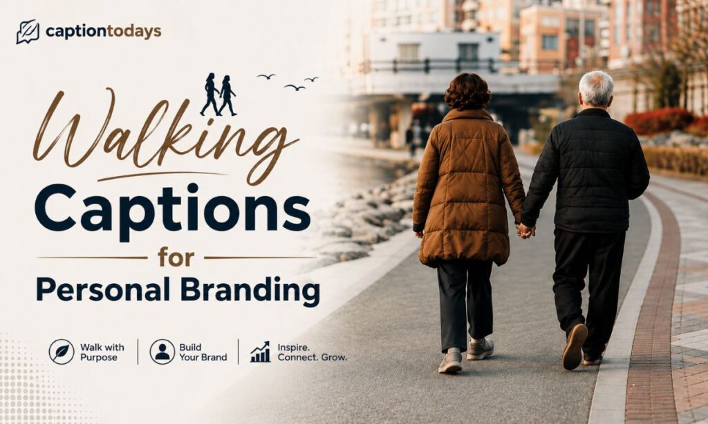 Walking Captions for Personal Branding