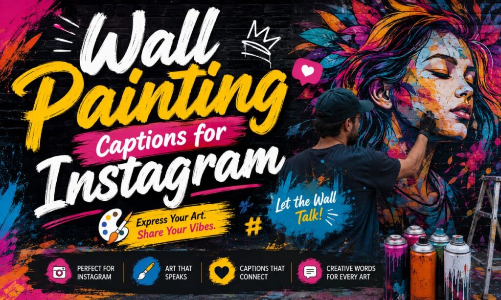 Wall Painting Captions for Instagram 🎨