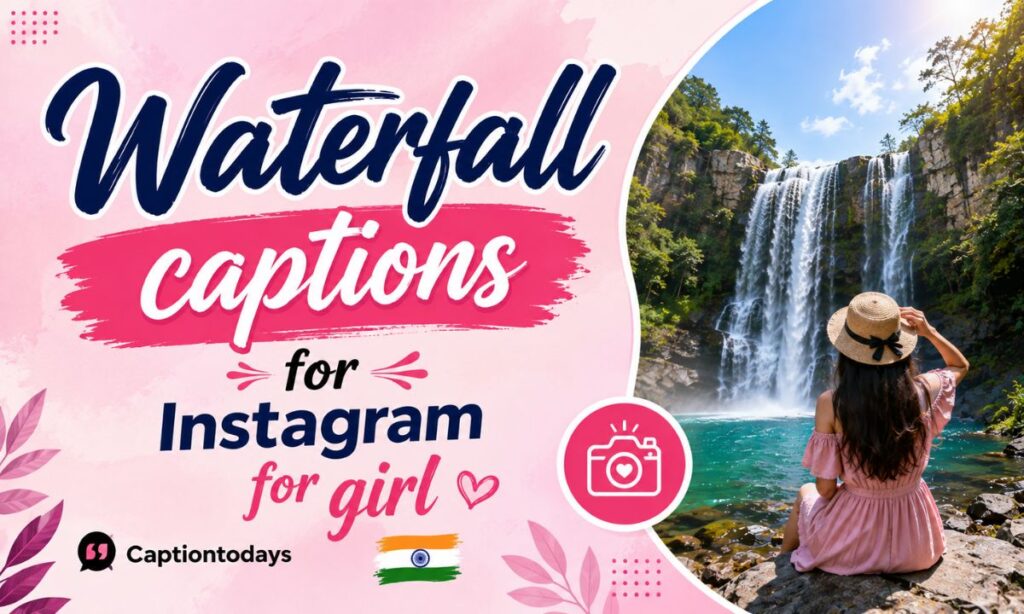 Waterfall captions for Instagram for girl