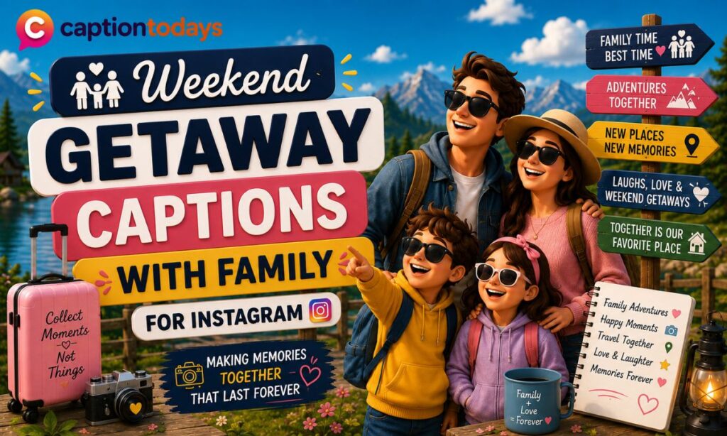 _Weekend Getaway Captions With Family