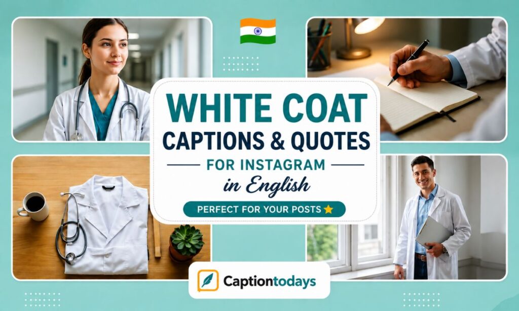 White Coat Captions & Quotes for Instagram in English