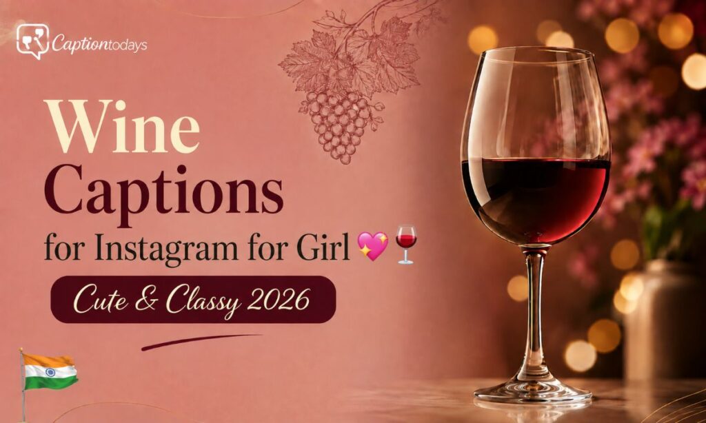 Wine Captions for Instagram for Girl 💖🍷