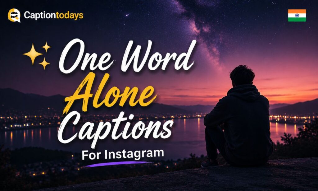 ✨ One Word Alone Captions For Instagram 