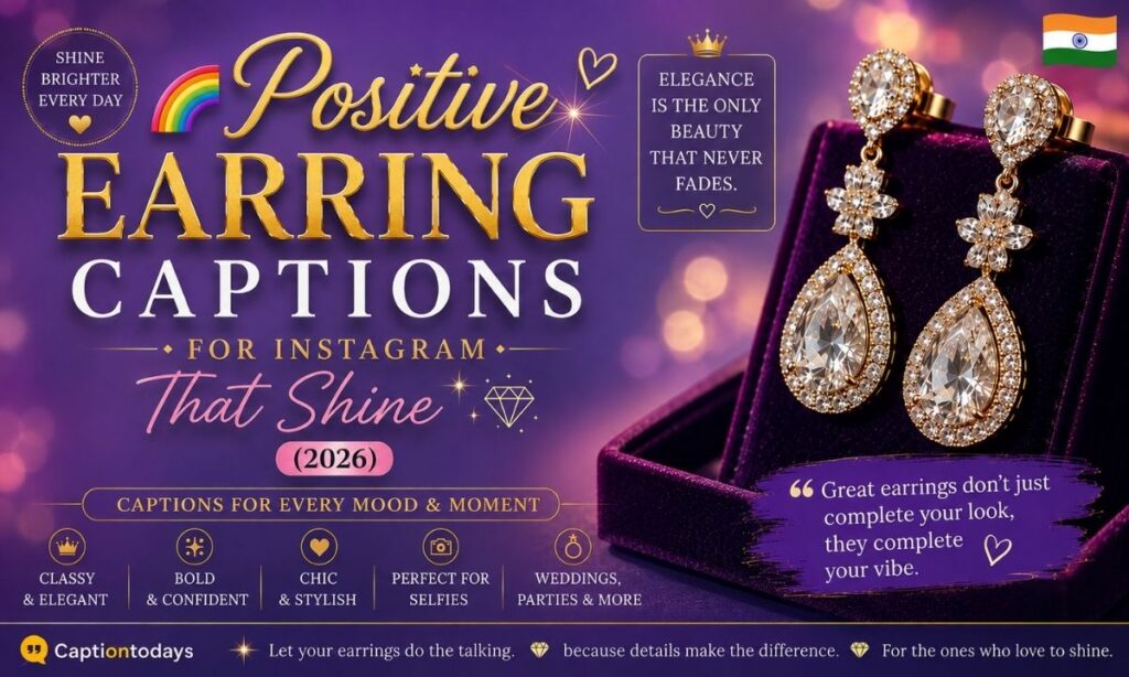 🌈 Positive Earring Captions For Instagram