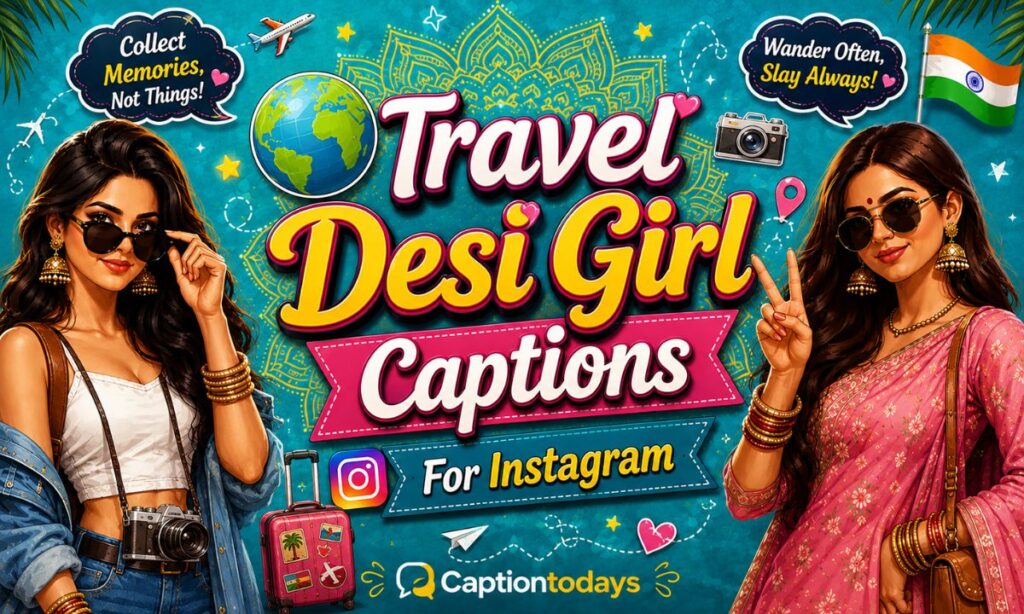 🌍 Travel Desi Girl Captions For Instagram