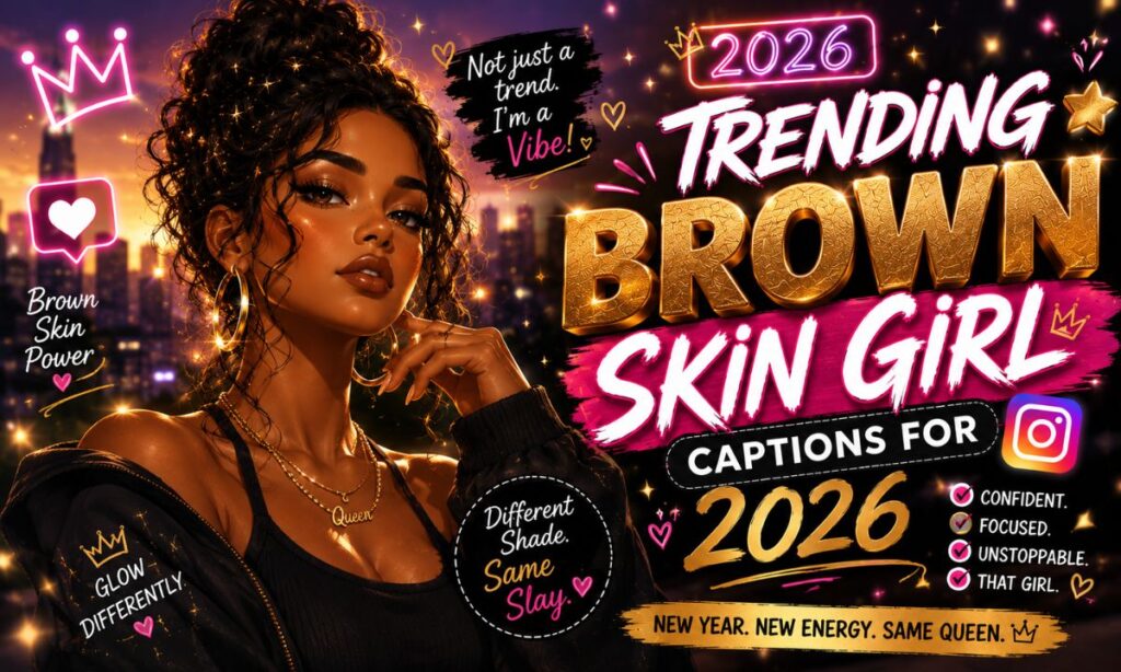 🌟 Trending Brown Skin Girl Captions For 2026