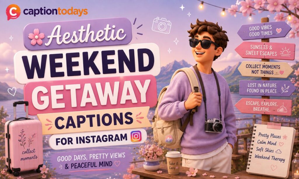 🌸 Aesthetic Weekend Getaway Captions For Instagram 