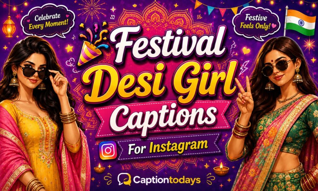 🎉 Festival Desi Girl Captions For Instagram