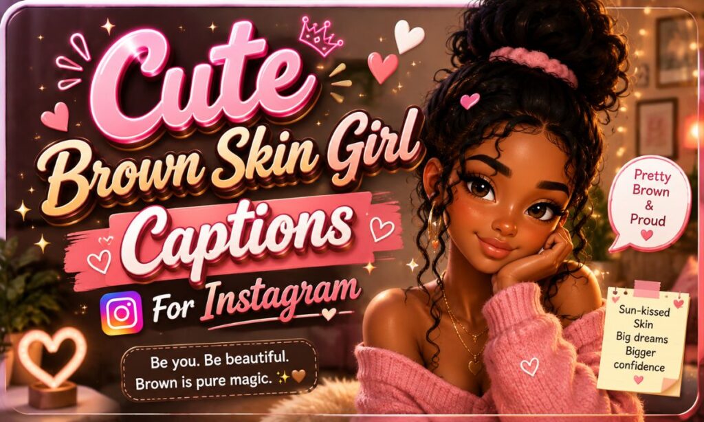 💖 Cute Brown Skin Girl Captions For Instagram