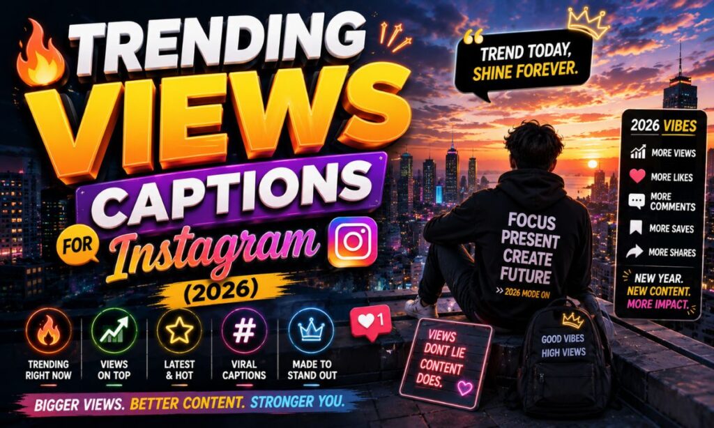 🔥 Trending Views Captions For Instagram (2026)