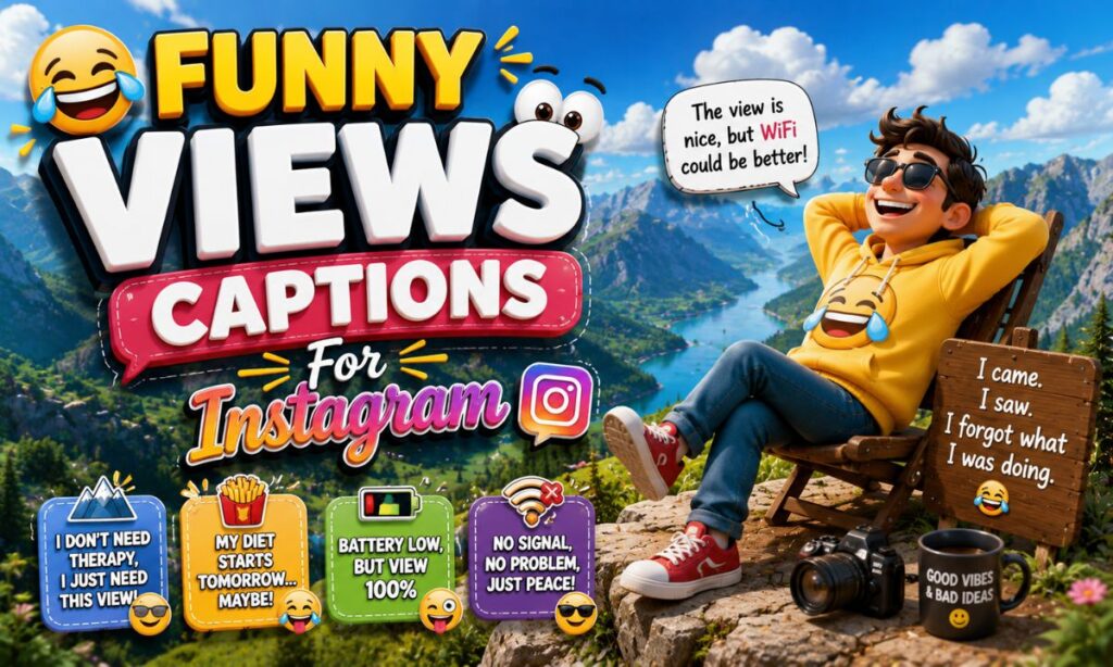 😂 Funny Views Captions For Instagram 1200 by 720