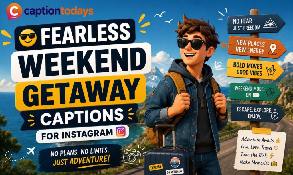 😎 Fearless Weekend Getaway Captions For Instagram 